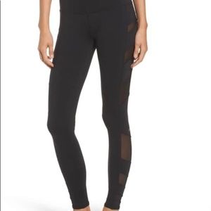 Alo Yoga High Waisted Mesh Insert Leggings